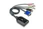 Aten Adaptateur KVM de support virtuel VGA/audio USB avec sortie double