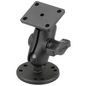 RAM Mounts RAM Drill-Down Double Ball Mount with Rectangle AMPS Plate