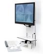 Ergotron Station murale assis-debout StyleView Vertical Lift (blanc)
