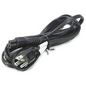 HP AC power cord (Black) - 3-wire, 18 AWG, 1.8m (6.0ft) long - Has straight (F) C5 receptacle (Europe, Middle East, and Africa)