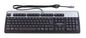 HP Easy Access PS/2 keyboard assembly (Carbon Black with Silver key bezel) - Has eight top row shortcut keys and attached 1.8m (6.0ft) long cable with 6-pin mini-DIN connector (Germany)