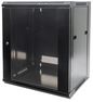 Intellinet 19" Wallmount Cabinet, 9U, 500 (h) x 570 (w) x 450 (d) mm, Max 60kg, Flatpack, Black