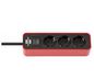 Brennenstuhl Ecolor Extension Socket 3-way red/black 1.5m H05VV-F 3G1.5