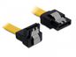 Delock Cable SATA 6 Gb/s male straight > SATA male downwards angled 50 cm yellow metal