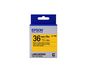 Epson Label Cartridge Pastel LK-7YBP Black/Yellow 36mm (9m)