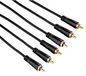 Hama Audio/Video Cable, 3x RCA plugs - 3x RCA plugs, Gold-Plated, 3m
