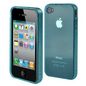 Muvit Silicone case, transparent turquoise, iPhone 4
