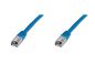 Digitus Patch Cable, SSTP/PIMF, CAT 6, AWG 26 Length 1,0 M, Color blue, RAL5012