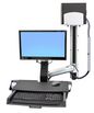 Ergotron StyleView Sit-Stand Combo System with Worksurface