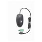 HP USB/PS2 optical scrolling mouse (Carbon Black) - 2-button, scroll-wheel, with wired USB connector - Includes PS/2 adapter