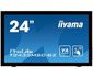 iiyama 23.6"(59.8cm), VA LED, 1920 x 1080, Full HD, 16:9, 250cd/m², 6ms, 10 point Multi touch, Projective capacitive, DVI, HDMI, DisplayPort, VESA 100 x 100