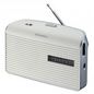 Grundig Music 60 - FM/AM Radio, Headphone jack, 4x1.5V baby cells, 230V, White/Silver