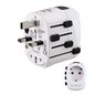 Hama World Travel Pro Power Plug Adapter Universal Type F White