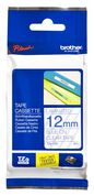 Brother 12mm Blue on Clear Laminated Tape - 8m