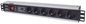 Intellinet 19" 1.5U Rackmount 6-Way Power Strip - German Type", With On/Off Switch and Surge Protection, 3m Power Cord (Euro 2-pin plug)