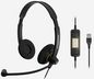 Sennheiser Dual-Sided Wideband Headset Optimized for Microsoft Lync, USB2.0, Microphone: 150Hz – 6800Hz, Speaker: 60Hz – 16kHz, 113dB, Neodynium Magnet, 2.1m