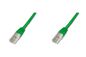 Digitus Premium CAT 5e U-UTP patch cable, 0.25 m, 2 x RJ-45, 1:1, Green