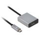 V7 USB-C male to HDMI female adapter, grey, aluminum