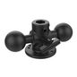 RAM Mounts Double Ball Adapter with Round Base and Knob