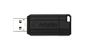 Verbatim PinStripe, USB 2.0, 8 GB, Noire
