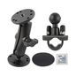 RAM Mounts RAM® Double Ball Mount with Drill-Down, U-Bolt & Adhesive Bases
