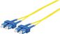 MicroConnect Optical Fibre FLAT Cable, SC-SC, Singlemode, Duplex, OS2 (Yellow), 30m
