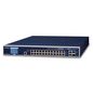 Planet L3 24-Port 10/100/1000T 802.3bt PoE + 2-Port 10GBASE-T + 2-Port 10G SFP+ Managed Switch with LCD Touch Screen and Redundant Power