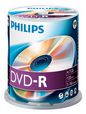 Philips DVD-R 4.7GB DATA 120MIN VID 16X 100-Spindle