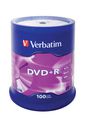 Verbatim DVD+R Matt Silver, 100pcs