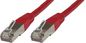 MicroConnect F/UTP CAT6 0.25m Red LSZH