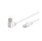 MicroConnect CAT5e U/UTP Network Cable 1 x 90° angled 1m, White