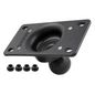 RAM Mounts 50x100mm Half VESA Plate with Ball and Custom Pre-Drilled Holes