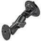 RAM Mounts RAM Twist-Lock Suction Cup Double Ball Mount with Round Plate