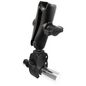 RAM Mounts RAM Tough-Claw Small Clamp Base with Double Socket Arm