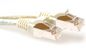 MicroConnect CAT6a S/FTP Network Cable 0.5m, White with Snagless