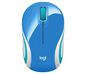 Logitech Wireless Mini Mouse M187, RF Wireless, Alkaline, Blue
