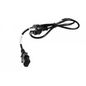 HP Power cord (Black) - 18 AWG, three conductor, 1.9m (75in) long - Has straight (F) C13 receptacle (For 220V in Argentina)