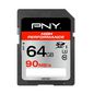 PNY 64 GB, 90/40 MB/s, C10, UHS 1