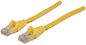Intellinet Network Patch Cable, Cat6, 1m, Yellow, CCA (Copper Clad Aluminium), U/UTP (cable unshielded/twisted pair unshielded), PVC, RJ45 Male to RJ45 Male, Gold Plated Contacts, Snagless, Booted