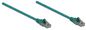 Intellinet Network Patch Cable, Cat6, 10m, Green, CCA (Copper Clad Aluminium), U/UTP (cable unshielded/twisted pair unshielded), PVC, RJ45 Male to RJ45 Male, Gold Plated Contacts, Snagless, Booted