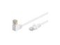 MicroConnect CAT5e U/UTP Network Cable 1 x 90° angled 15m, White