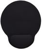 Manhattan Wrist-Rest Mouse Pad, Gel material promotes proper hand and wrist position, Black