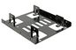 Delock Adapter Bracket from 3.5" to 2 x 2,5" drives (9,5 mm max) with 12 screws (no cables, no iMac)