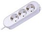 Bachmann Earthing contact socket outlets, 3x Schuko, child-proof, 5m, white