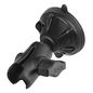 RAM Mounts RAM Twist-Lock Small Suction Cup Base with Double Socket Arm