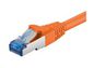 MicroConnect CAT6a S/FTP Network Cable 0.5m, Orange