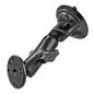 RAM Mounts RAM Twist-Lock Suction Cup Double Ball Mount with Round Plate
