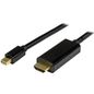 StarTech.com StarTech.com Mini DisplayPort to HDMI Cable – 6ft / 2m – 4K HDMI Monitor Cable – mDP Display Adapter Cable (MDP2HDMM2MB)