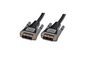 Digitus DVI-D connection cable, DVI(18+1), 2x ferrite 2.00m, CU, AWG28, 2x shielded, Single Link, M/M, UL, black/grey