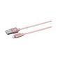 eSTUFF Lightning Cable 1m Rose Soft braided nylon
